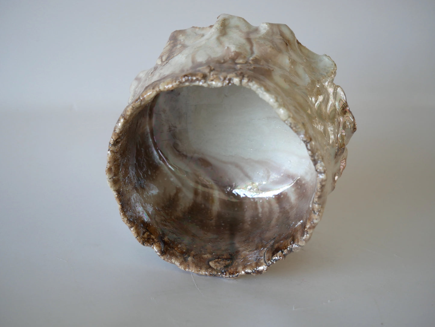 Takafumi Kimura [23. White glaze iridescent teabowl]