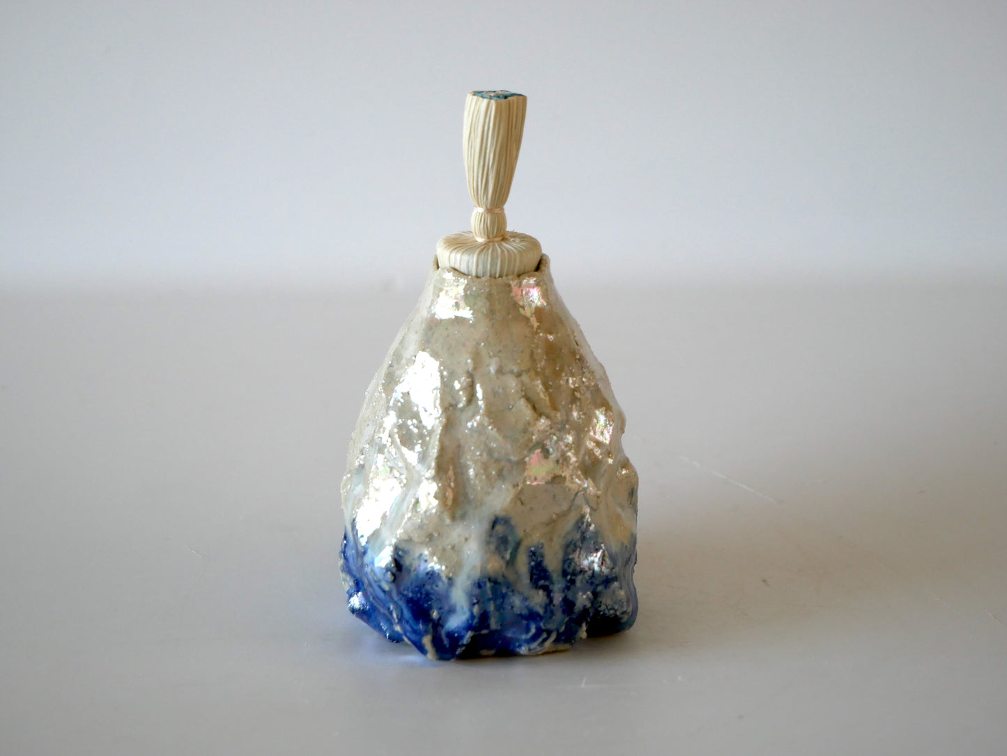 Takashi Kimura [57. Pale Blue Glazed Incense Container]