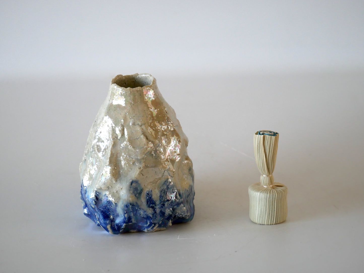 Takashi Kimura [57. Pale Blue Glazed Incense Container]