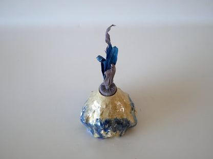 KIMURA Takafumi [56. Pale Blue and White Glaze Container with Opalescent Luster]