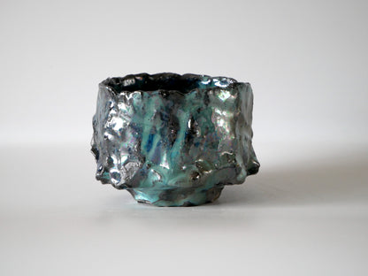 Takafumi Kimura [017. Green Glaze Iridescent Tea Bowl]