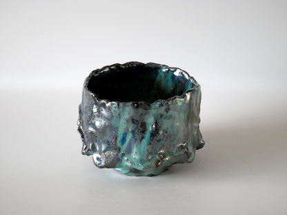 Takafumi Kimura [017. Green Glaze Iridescent Tea Bowl]