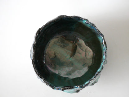 Takafumi Kimura [017. Green Glaze Iridescent Tea Bowl]