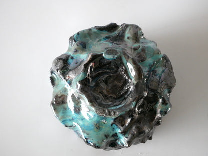 Takafumi Kimura [017. Green Glaze Iridescent Tea Bowl]