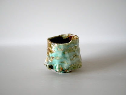Takashi Kimura [130. Green and White Glazed Guinomi]