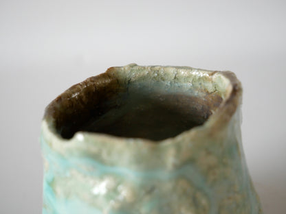 Takashi Kimura [130. Green and White Glazed Guinomi]