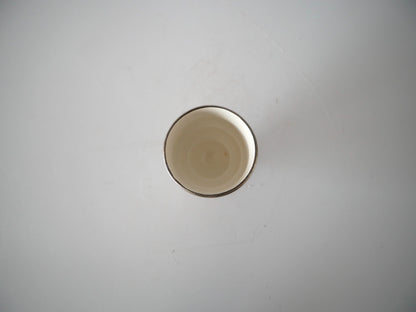 WAKABAYASHI Kazue [49. Silver and Lacquer Sake Cup (footed)]
