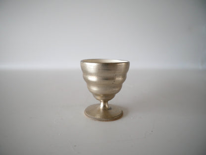 WAKABAYASHI Kazue [49. Silver and Lacquer Sake Cup (footed)]