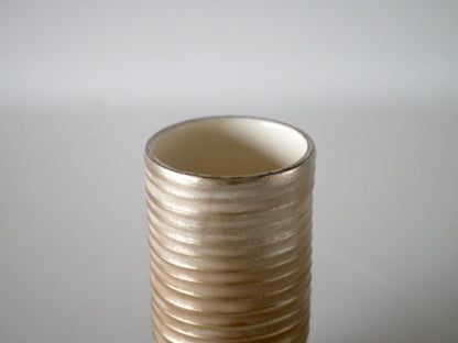 Kazue Wakabayashi [48. Silver Lacquer Sake Cup (footed)]