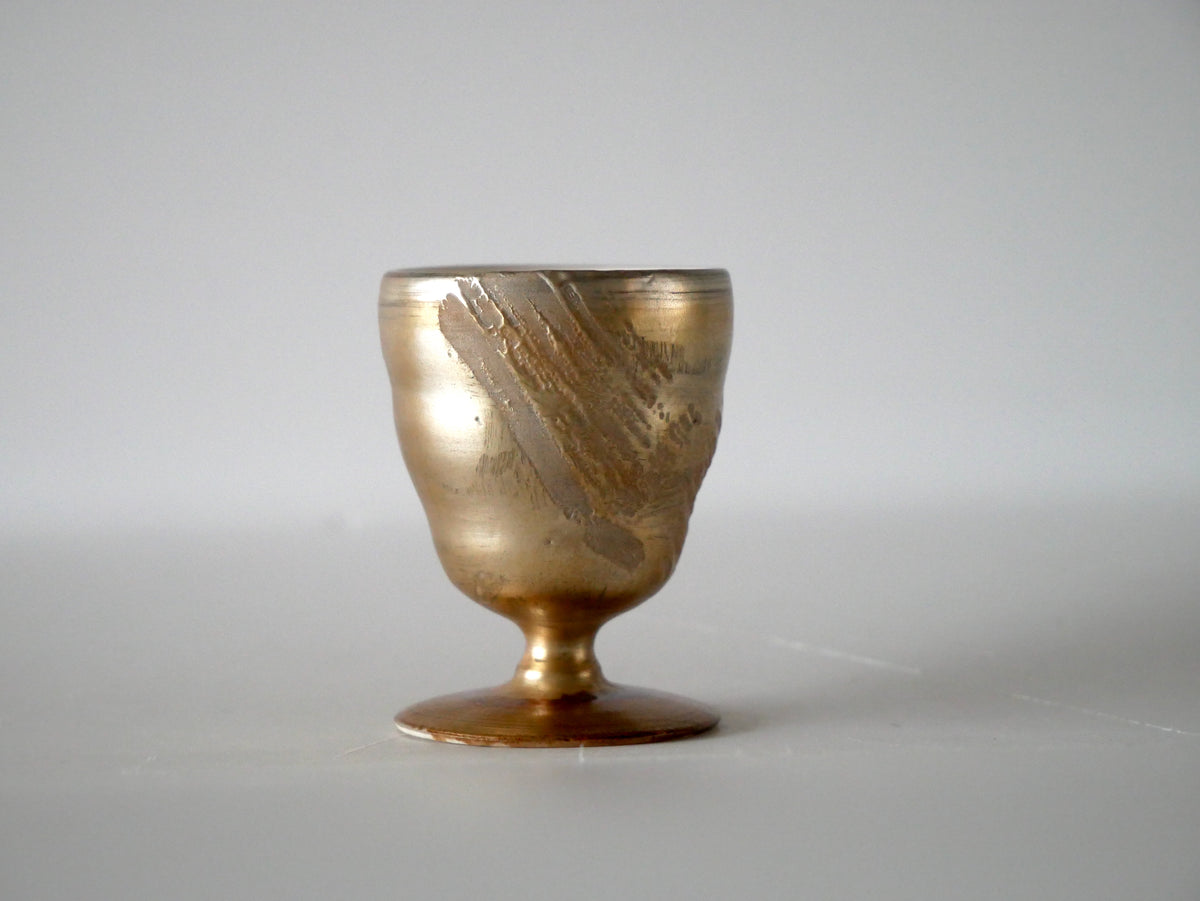 WAKABAYASHI Kazue [46. Silver Lacquer Sake Cup (with base)]