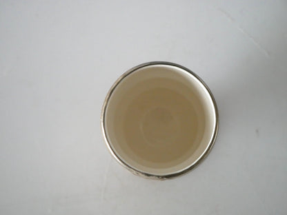 WAKABAYASHI Kazue [46. Silver Lacquer Sake Cup (with base)]