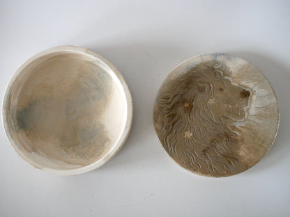 KAZUE WAKABAYASHI [21. Silver Lacquer-Glazed Ceramic Box (Leo)]