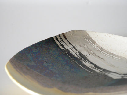 Kazue Wakabayashi [62. Silver-glazed plate]