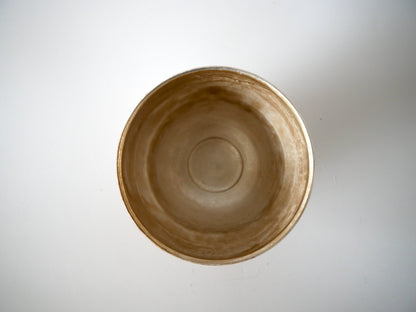 Wakabayashi Kazue [02. Silver Urushi-sai Rinmon Tea Bowl]